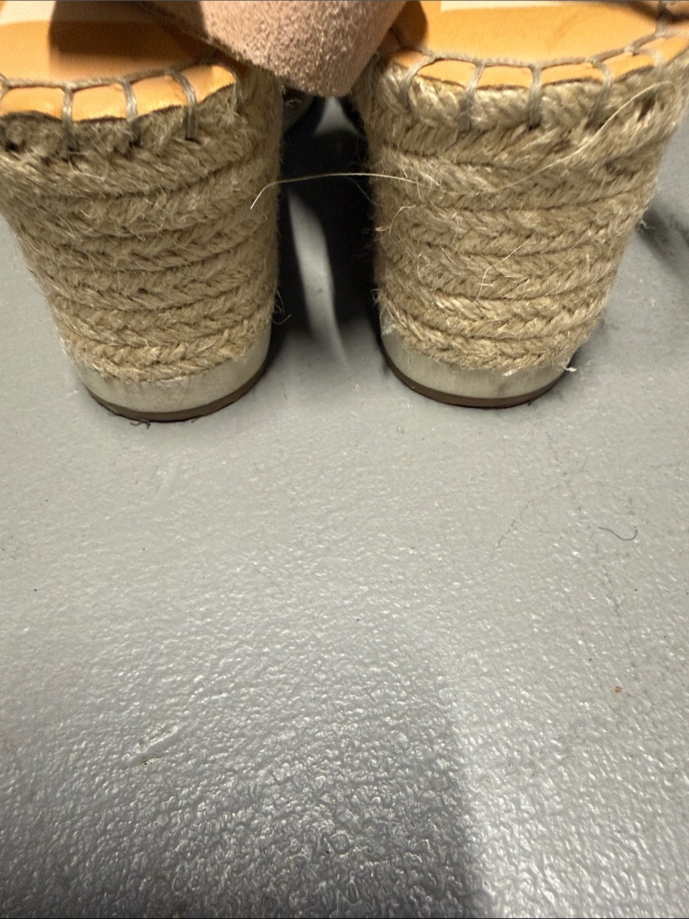 Dolce Vita Taupe Suede Espadrille Sandals - Picture 5 of 7